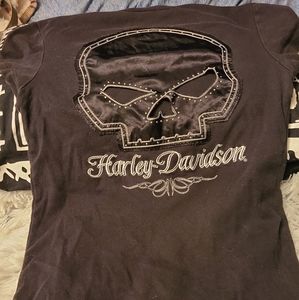 Pair of Harley Davidson Large Womens Shirt's